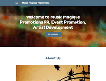 Tablet Screenshot of musicmagique.com